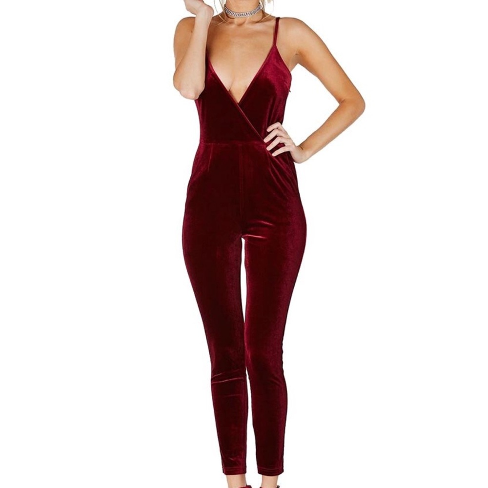 BLACK Velvet Jumpsuit